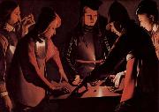 Georges de La Tour Dice players china oil painting reproduction